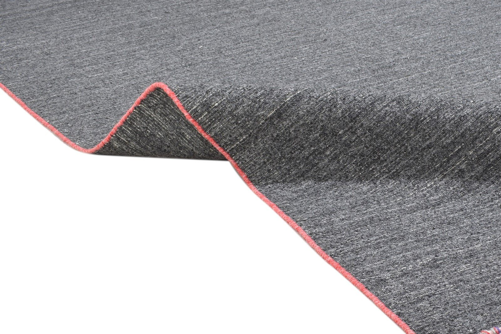 Silk Charcoal Rug 5' X 8' Modern Handloom Scandinavian Solid Room Size Carpet 7864151539861