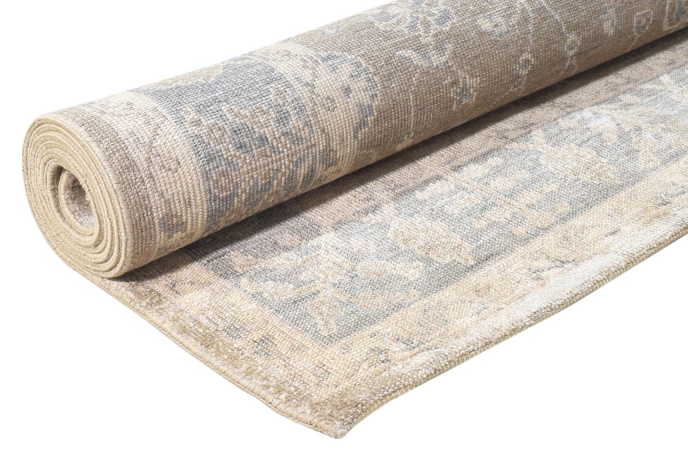 Silk Cream Rug 5' X 8' Persian Hand Knotted Kashan Oriental Room Size Carpet 7864797626517