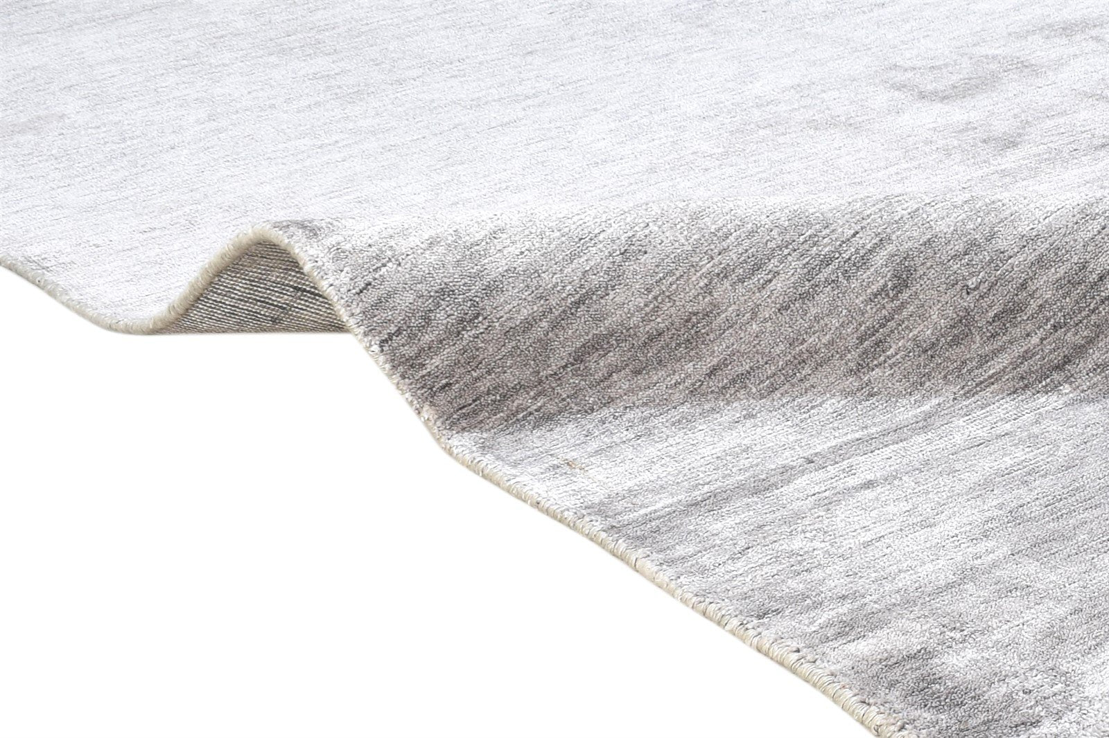 Silk Dark Grey Rug 5' X 8' Modern Handloom Scandinavian Solid Room Size Carpet 7864449302677
