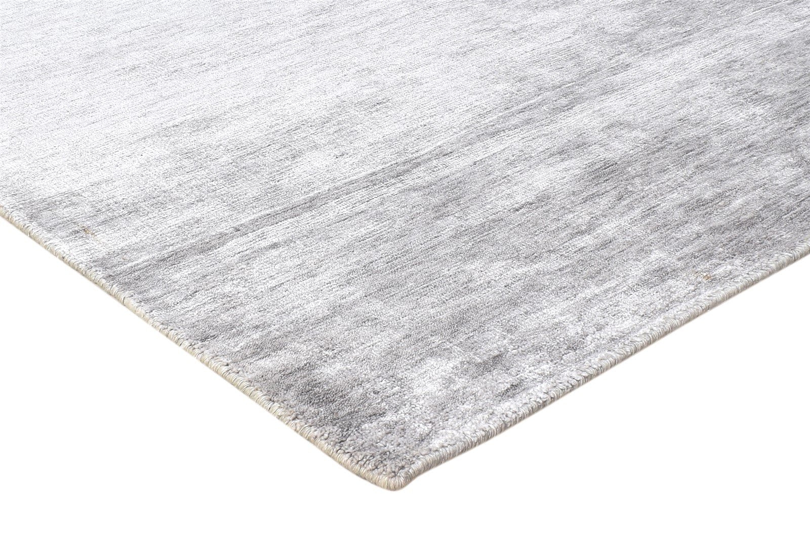Silk Dark Grey Rug 5' X 8' Modern Handloom Scandinavian Solid Room Size Carpet 7864449302677