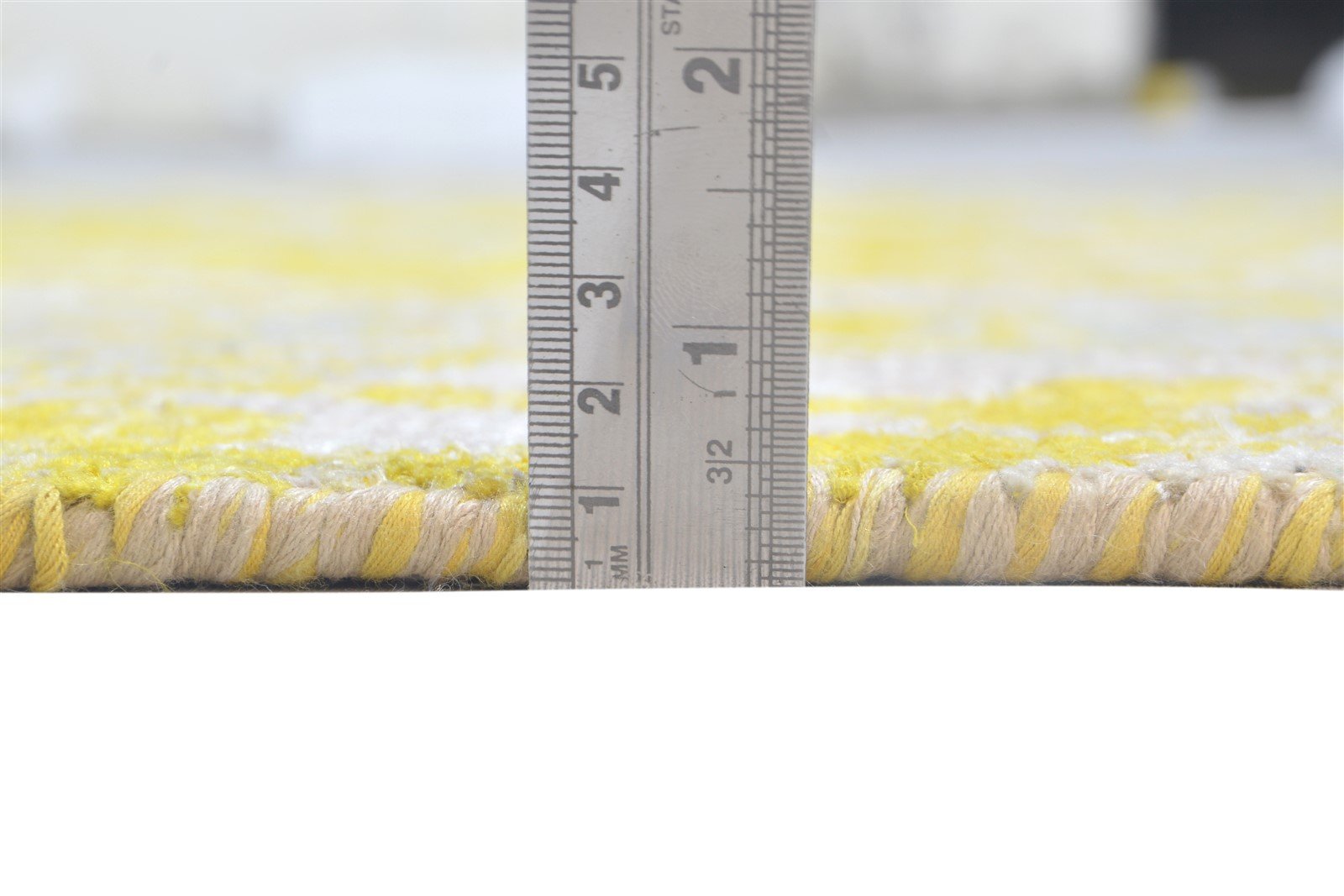 Silk Gold Rug 5' X 8' Modern Hand Knotted Scandinavian Trellis Room Size Carpet 7864097964181