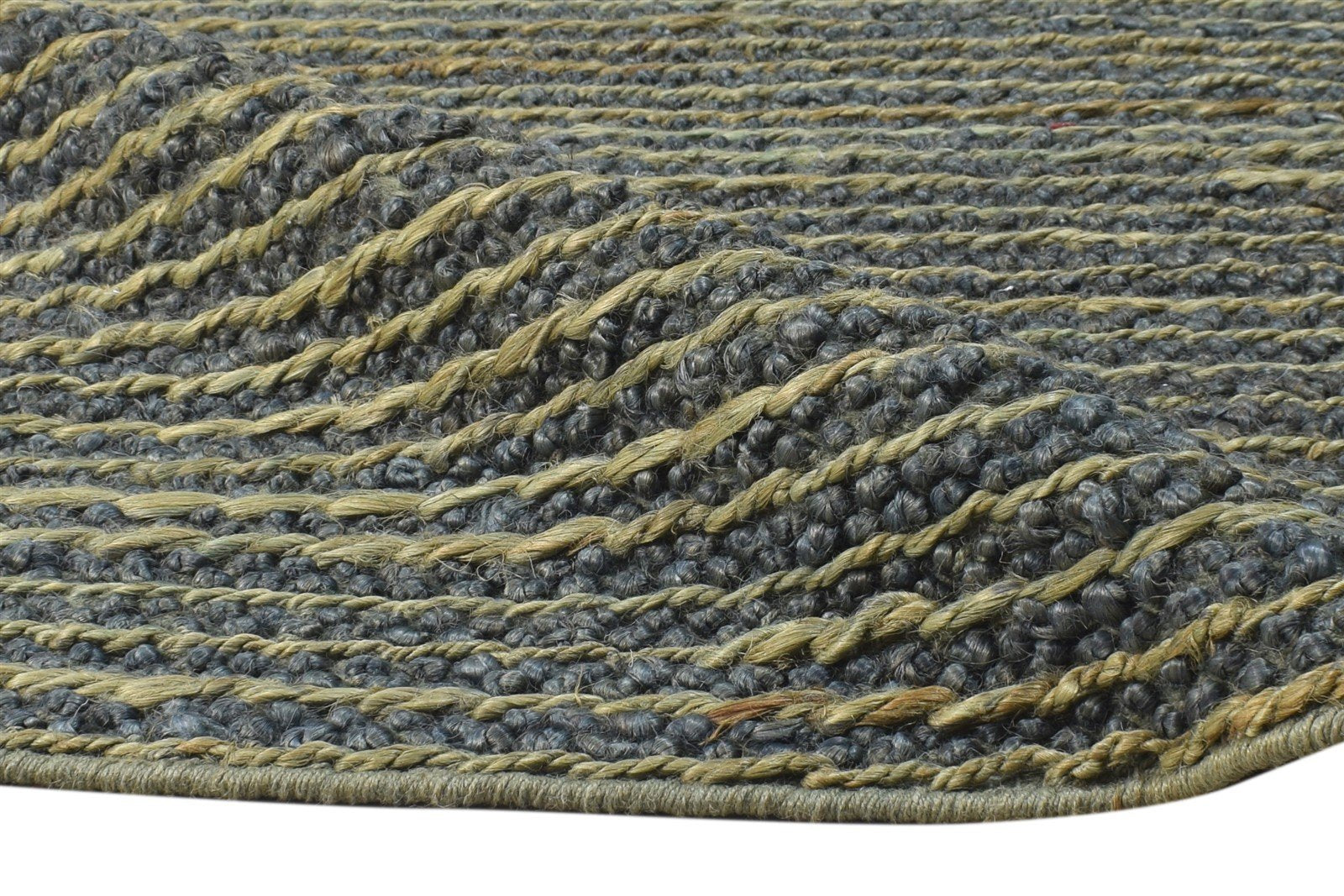Silk Green Rug 4' X 6' Modern Hand Woven Scandinavian Solid Room Size Carpet 7864922079381