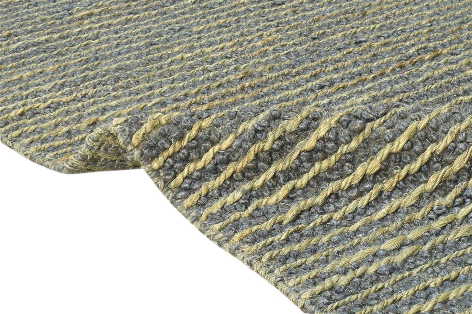 Silk Green Rug 4' X 6' Modern Hand Woven Scandinavian Solid Room Size Carpet 7864922079381