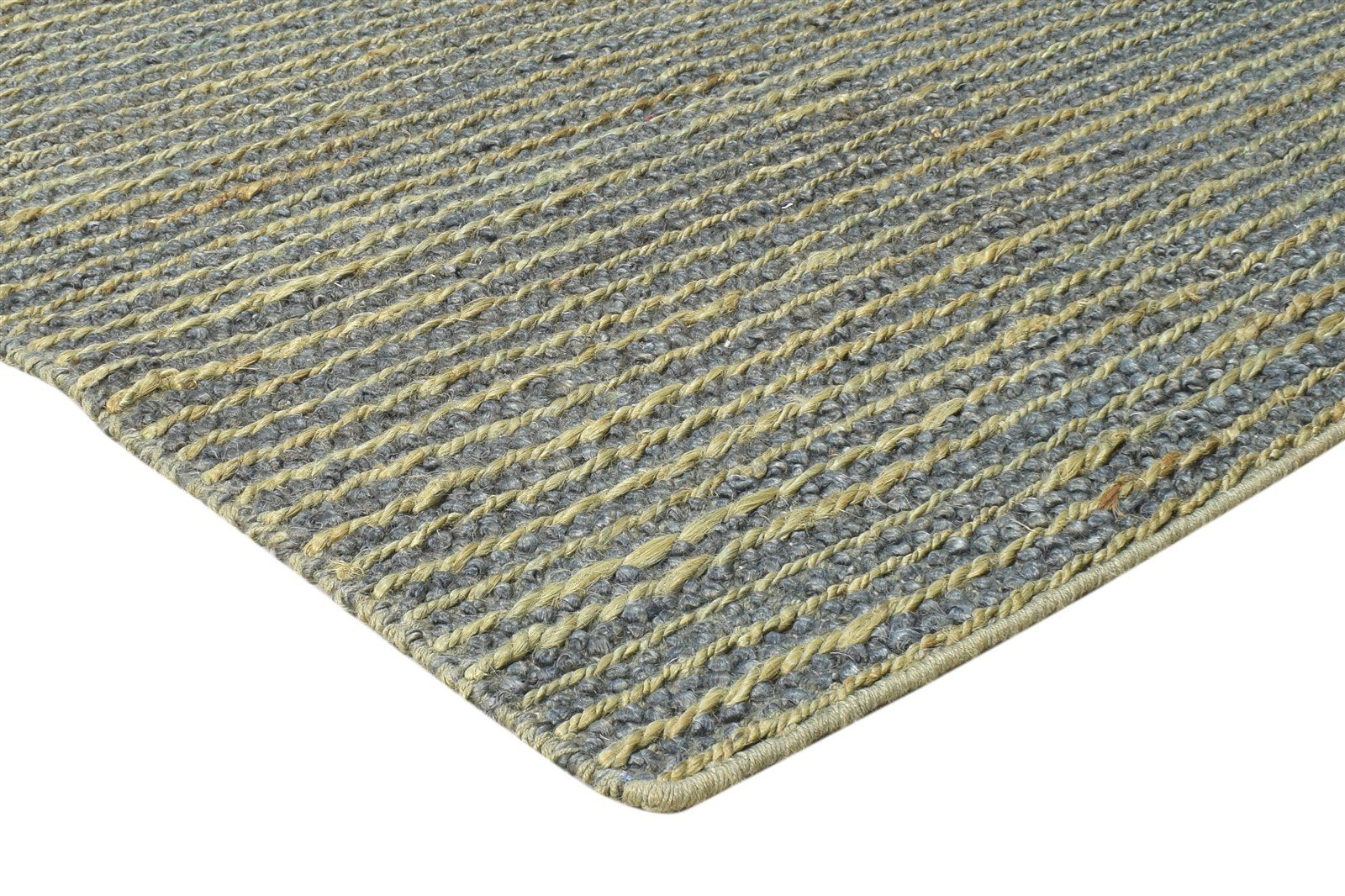 Silk Green Rug 4' X 6' Modern Hand Woven Scandinavian Solid Room Size Carpet 7864922079381