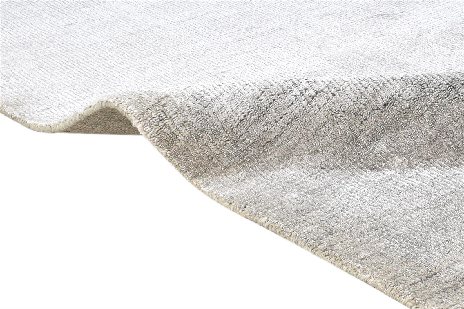 Silk Grey Rug 5' X 8' Modern Handloom Scandinavian Solid Room Size Carpet 7864448024725