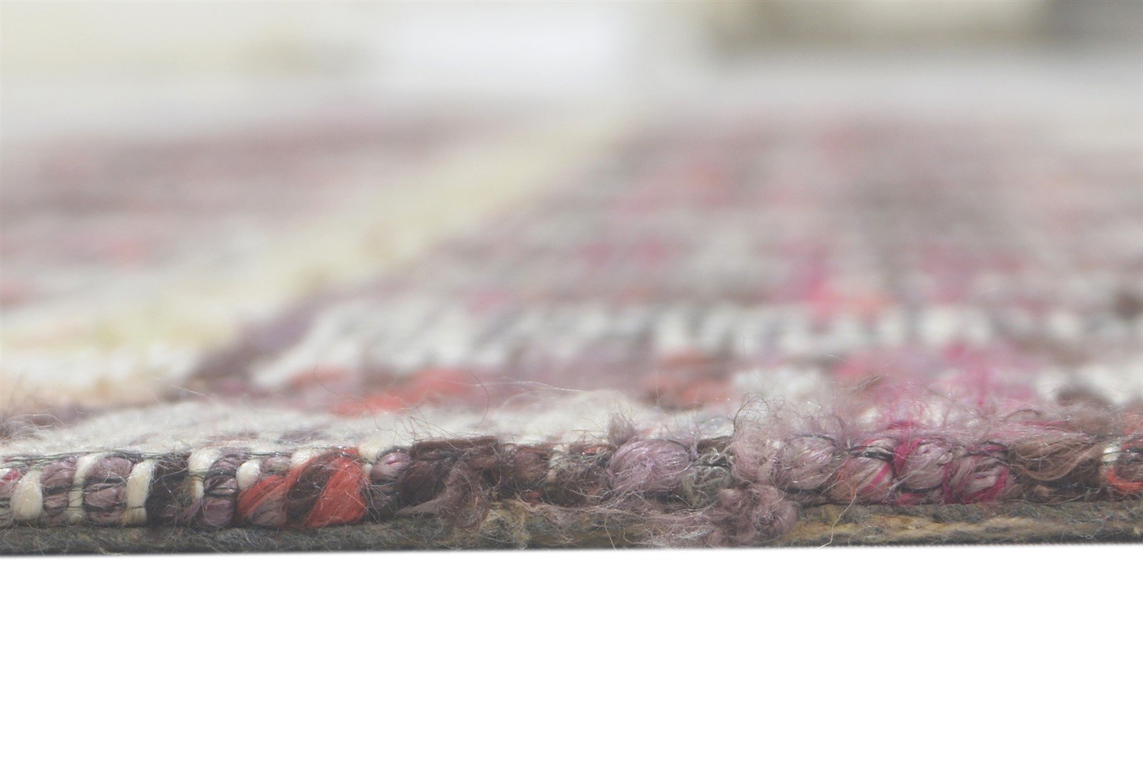 Silk Grey Rug 5X8 Modern Jacquard Loom Scandinavian Striped Room Size Carpet 7860700151957