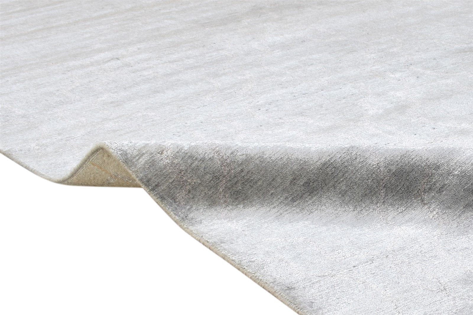 Silk Grey Rug 6' X 9' Modern Hand Knotted American Abstract Room Size Carpet 7865070026901