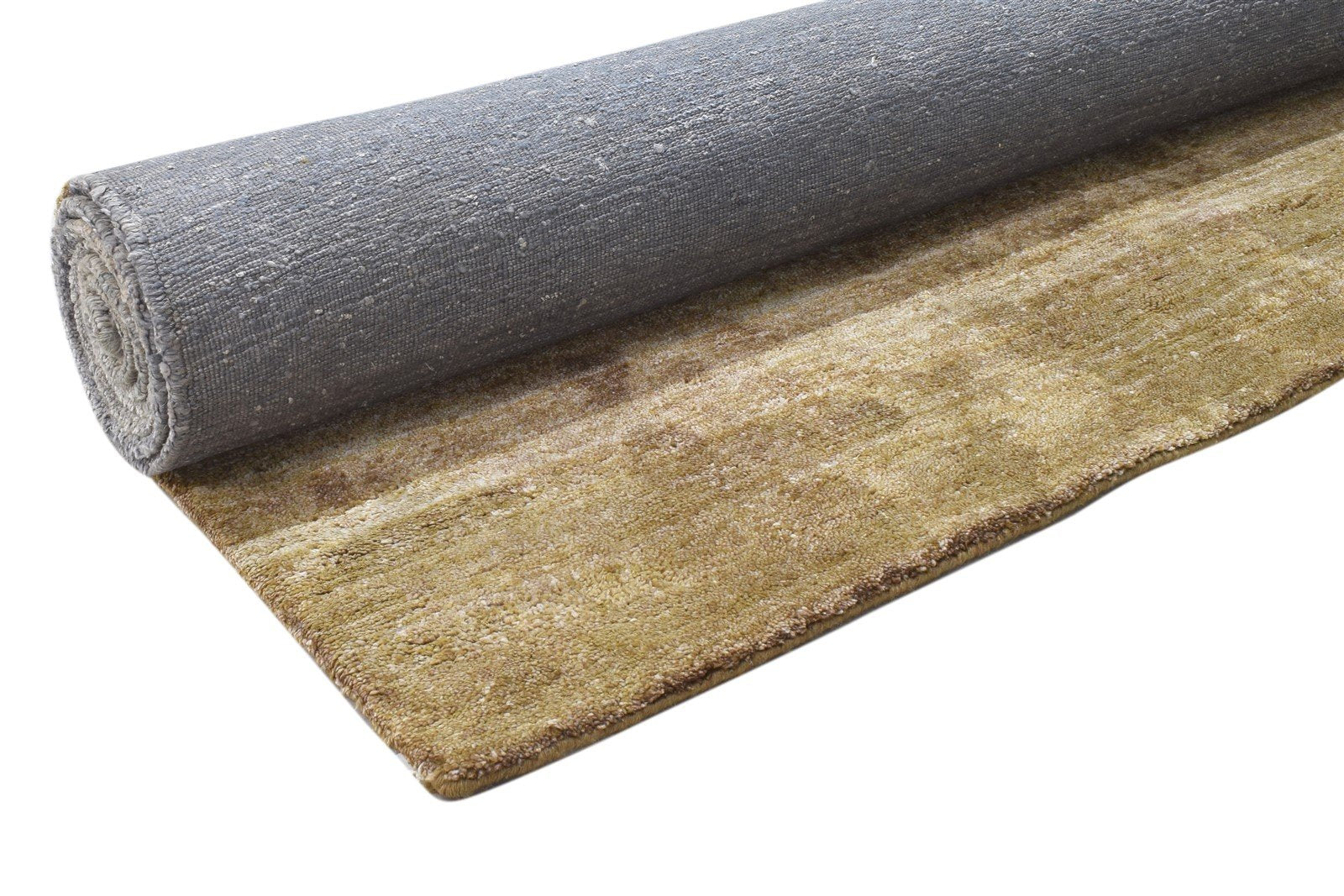 Silk Grey Rug 8' X 9' Modern Hand Knotted Scandinavian Striped Large Carpet 7864106713237