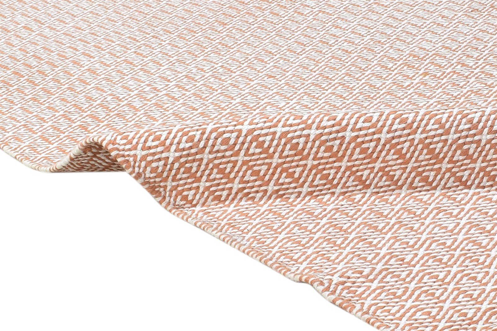 Silk Pink Rug 5' X 7' Modern Dhurrie Scandinavian Trellis Room Size Carpet 7864485347477