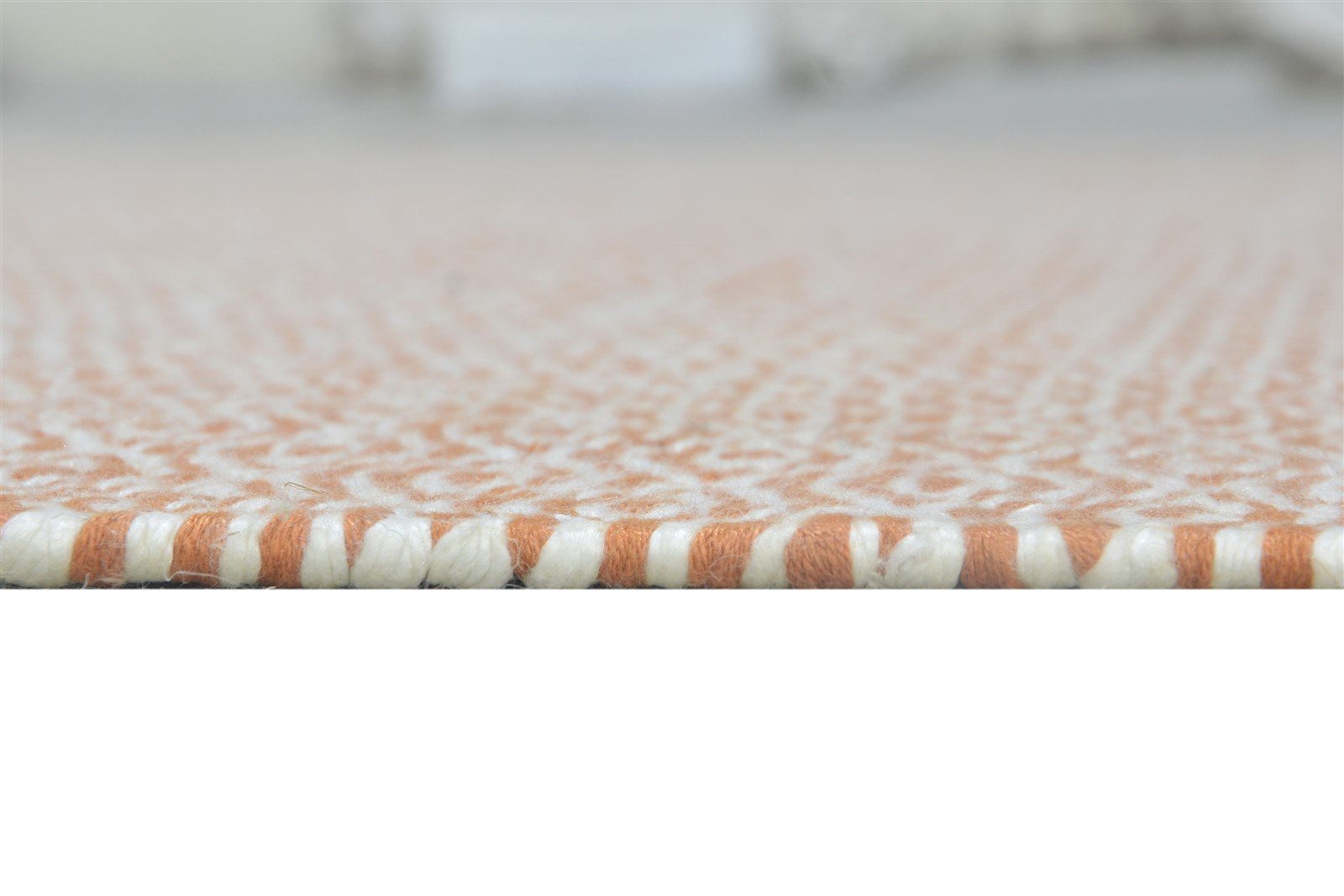 Silk Pink Rug 5' X 7' Modern Dhurrie Scandinavian Trellis Room Size Carpet 7864485347477