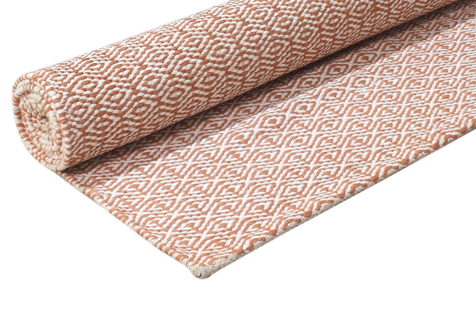 Silk Pink Rug 5' X 7' Modern Dhurrie Scandinavian Trellis Room Size Carpet 7864485347477