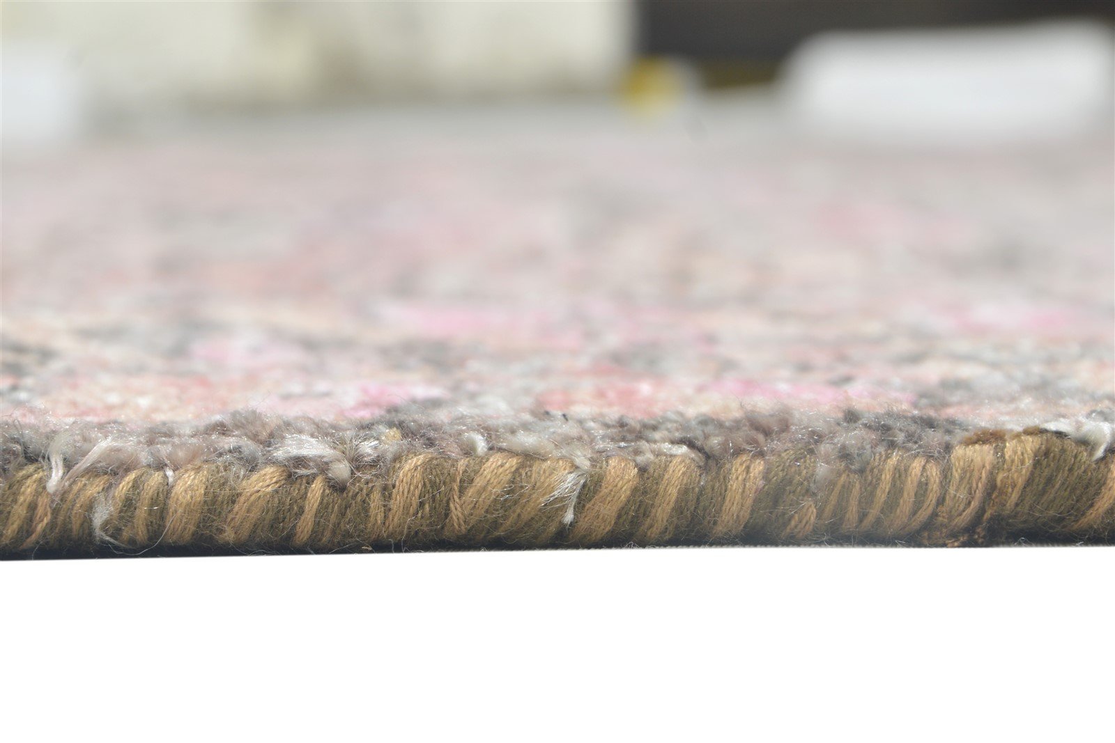 Rozele Silk Pink Rug 8' X 10' Modern Hand Knotted Bohemian Oriental 7864101798037