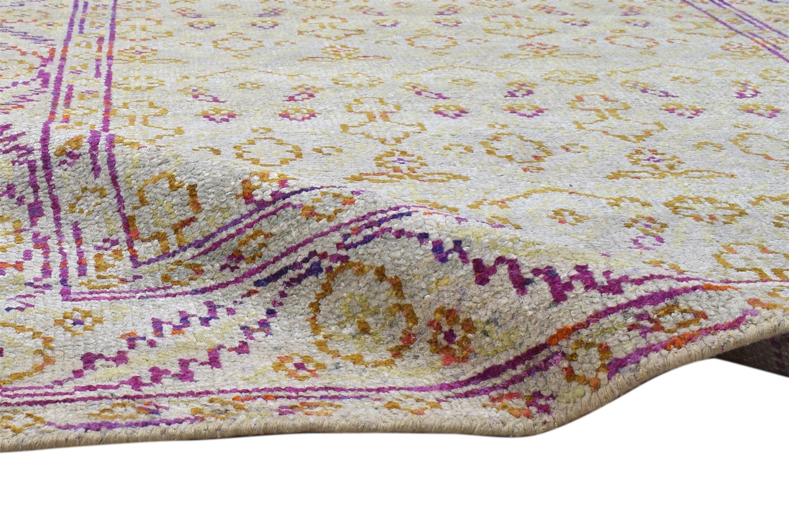 Silk Sage Rug 5' X 8' Modern Hand Knotted Bohemian Oriental Room Size Carpet 7864098717845