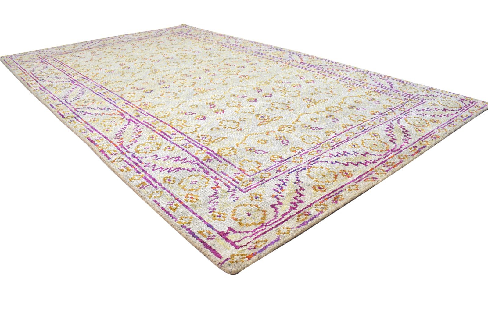 Silk Sage Rug 5' X 8' Modern Hand Knotted Bohemian Oriental Room Size Carpet 7864098717845