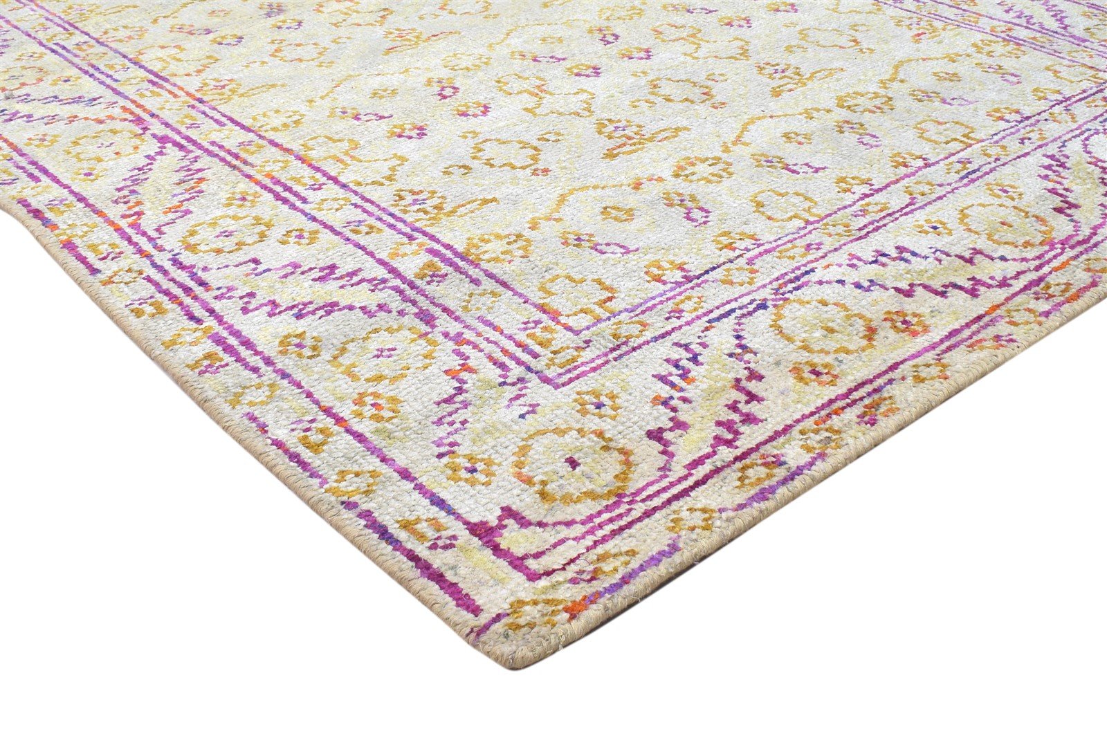 Silk Sage Rug 5' X 8' Modern Hand Knotted Bohemian Oriental Room Size Carpet 7864098717845