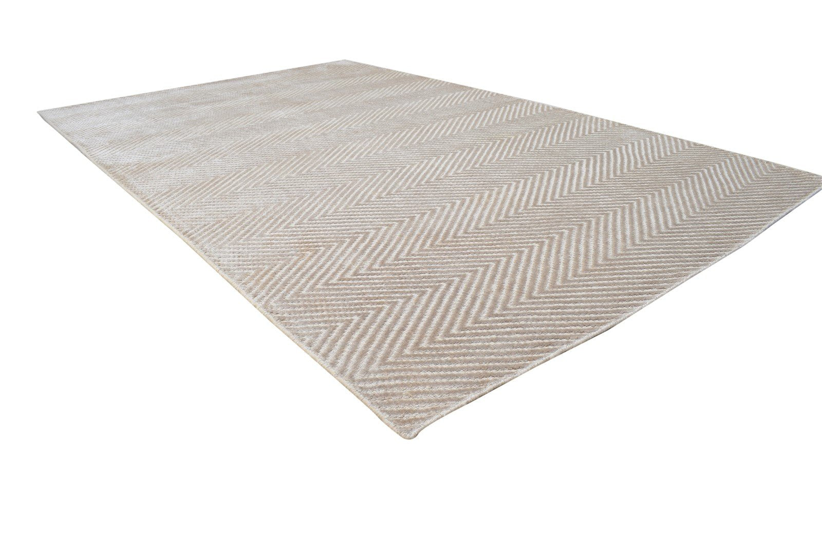 Silk Sand Rug 5' X 8' Modern Handloom Scandinavian Diamond Room Size Carpet 7864513429653