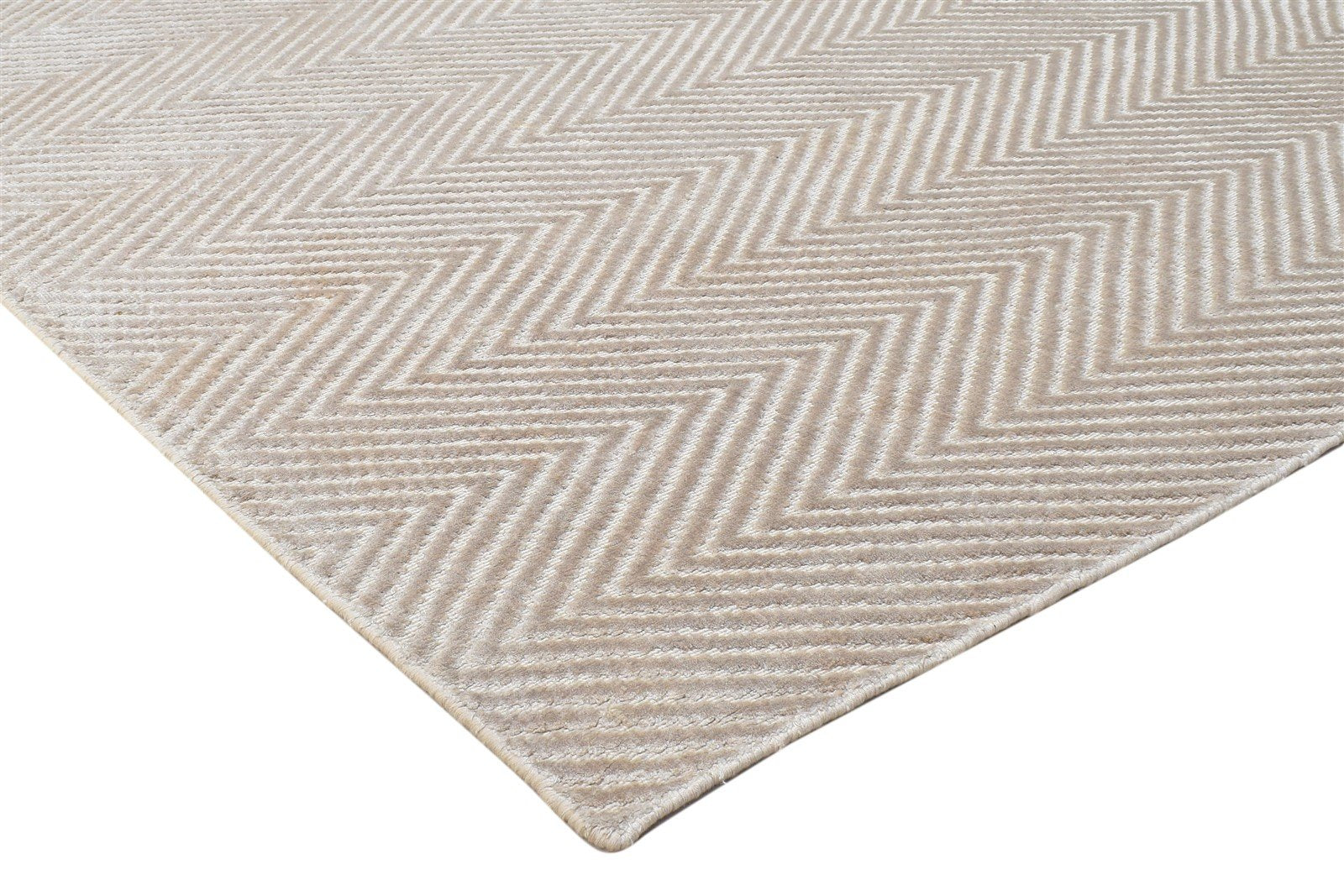 Silk Sand Rug 5' X 8' Modern Handloom Scandinavian Diamond Room Size Carpet 7864513429653