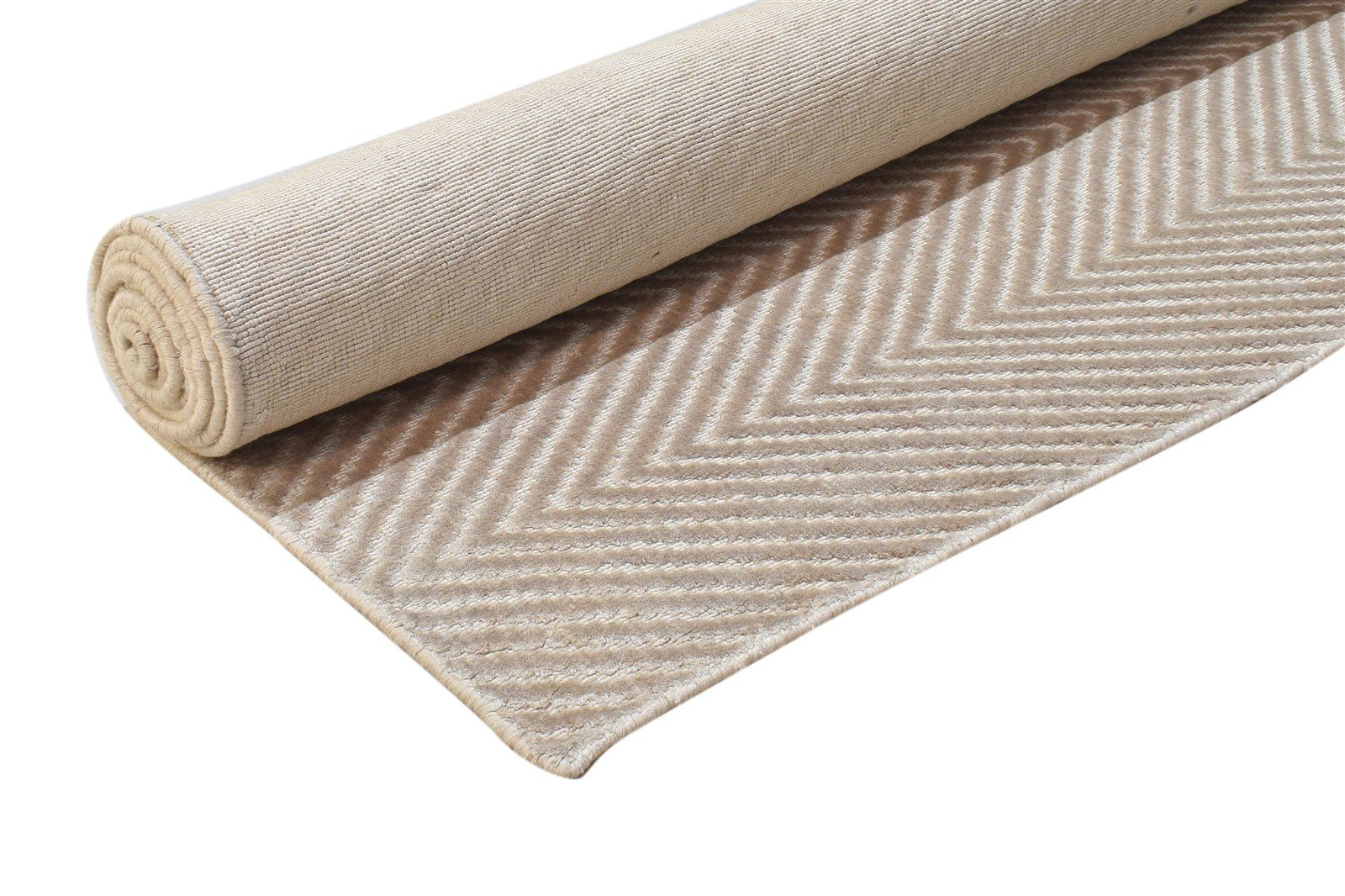 Silk Sand Rug 5' X 8' Modern Handloom Scandinavian Diamond Room Size Carpet 7864513429653