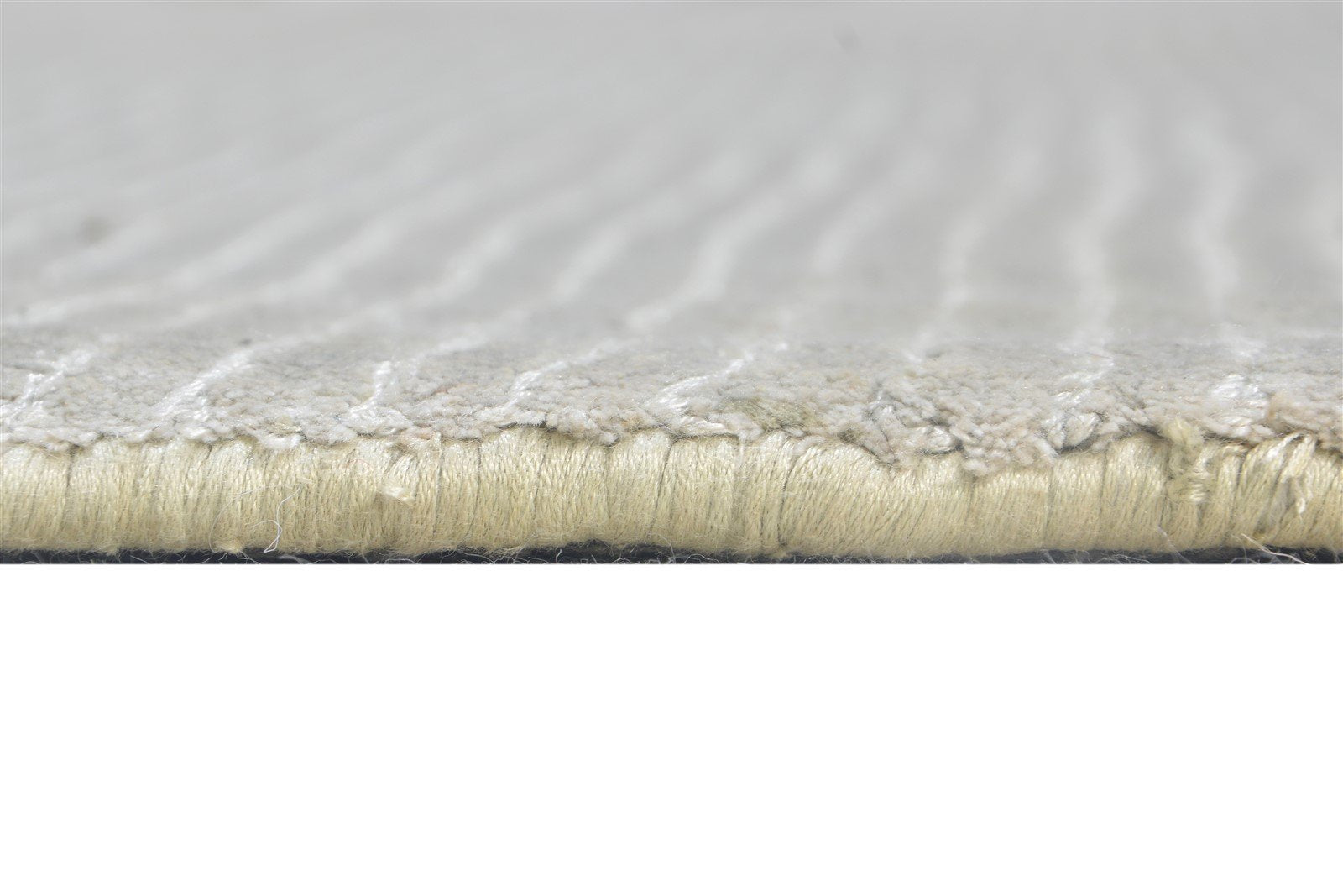 Silk Silver Rug 5' X 7' Modern Handloom Scandinavian Solid Room Size Carpet 7864446025877