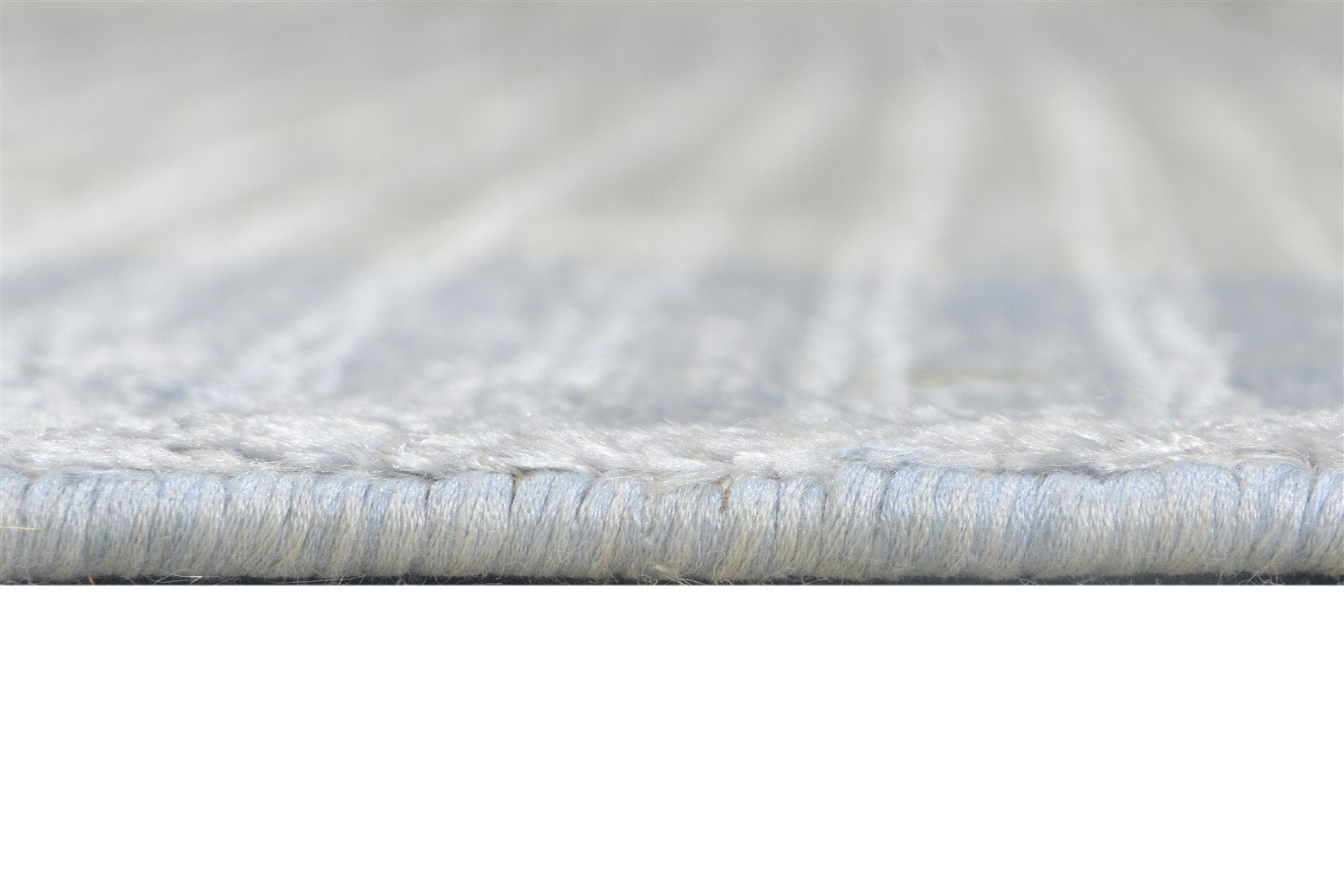 Silk Silver Rug 5' X 8' Modern Handloom Scandinavian Bordered Room Size Carpet 7864443568277