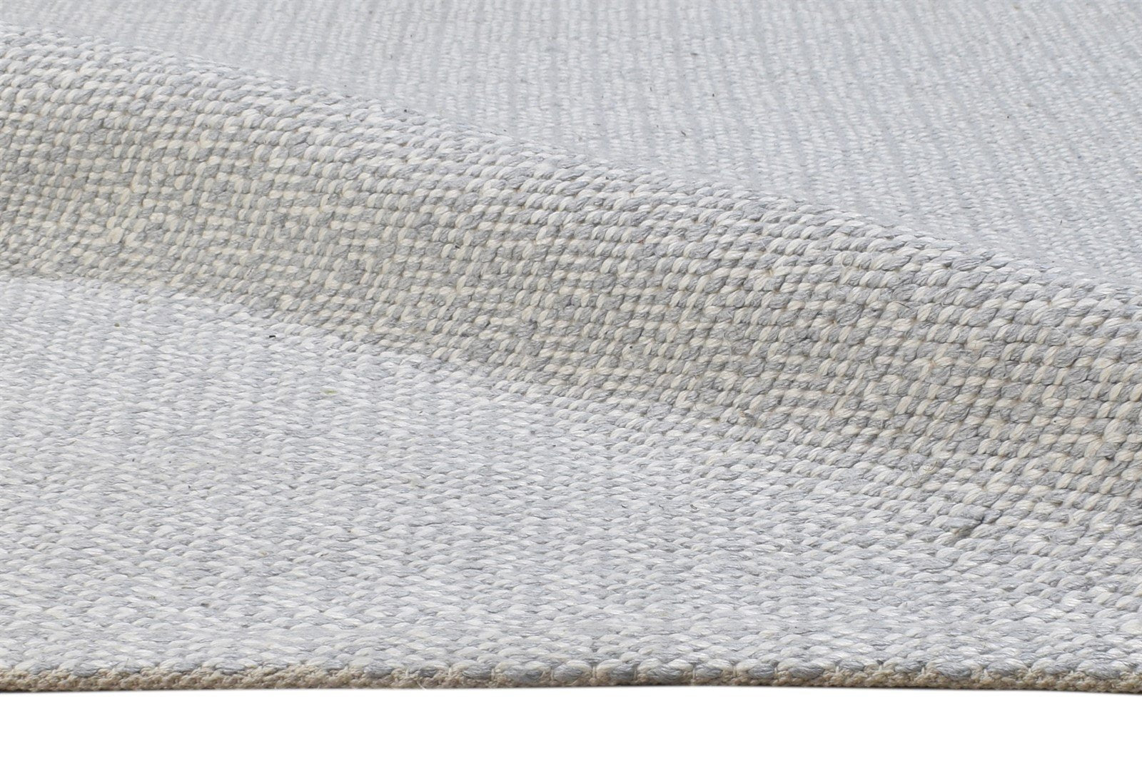 Maudie Silver Jacquard Rug 5X7 Modern Jacquard Loom Scandinavian Solid 7864456347797