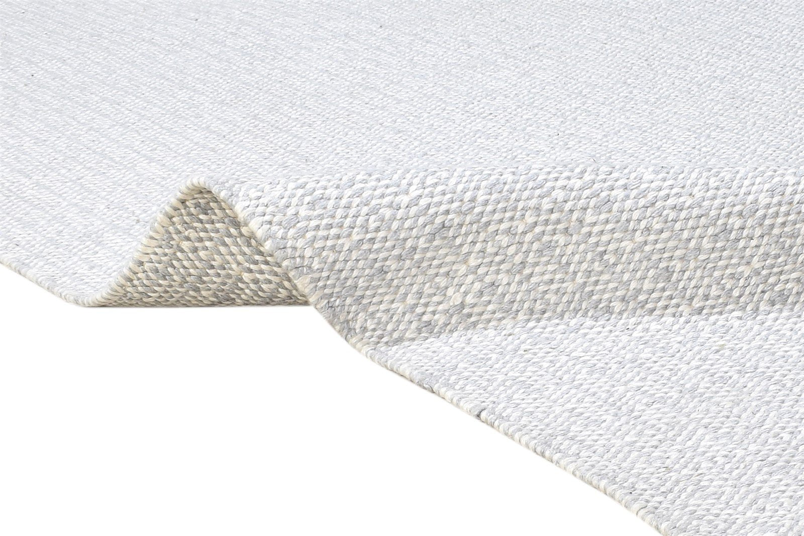 Maudie Silver Jacquard Rug 5X7 Modern Jacquard Loom Scandinavian Solid 7864456347797