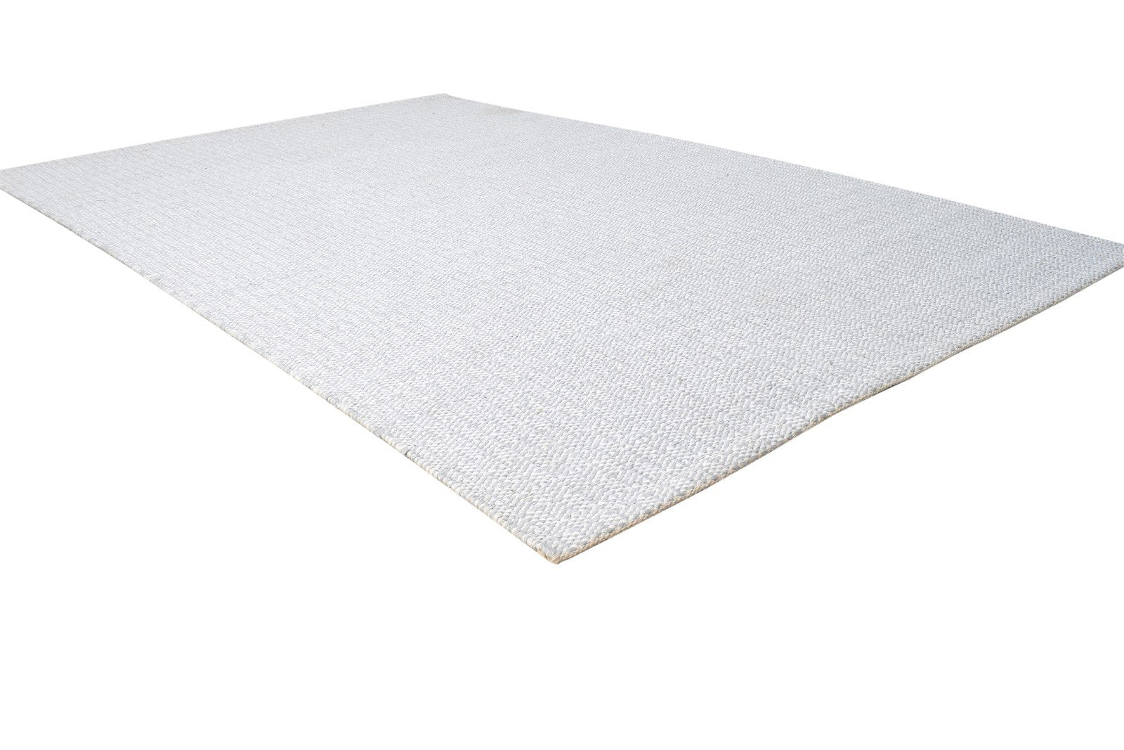 Maudie Silver Jacquard Rug 5X7 Modern Jacquard Loom Scandinavian Solid 7864456347797