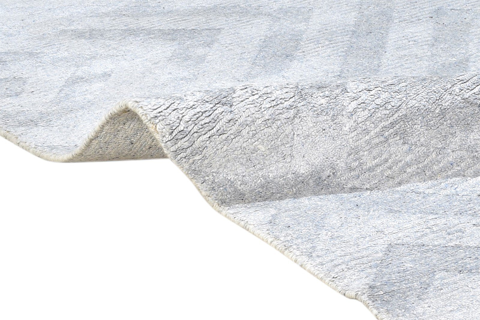 Silver Silk Rug 5' X 8' Modern Handloom Scandinavian Diamond Room Size Carpet 7864441864341