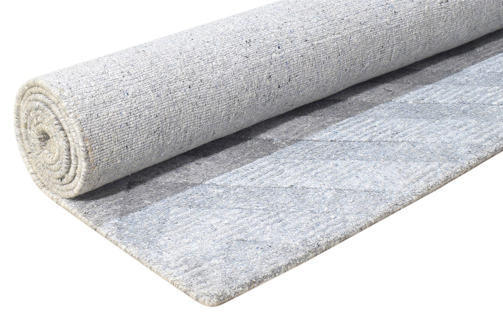 Silver Silk Rug 5' X 8' Modern Handloom Scandinavian Diamond Room Size Carpet 7864441864341