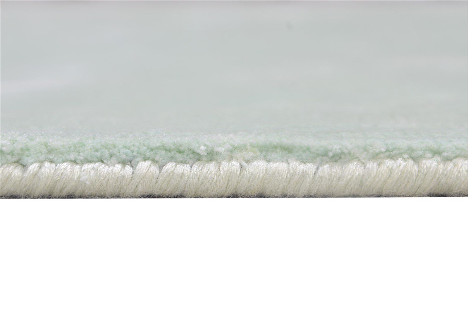 Silver Silk Rug 6' X 6' Modern Handloom Scandinavian Solid Room Size Carpet 7864819777685