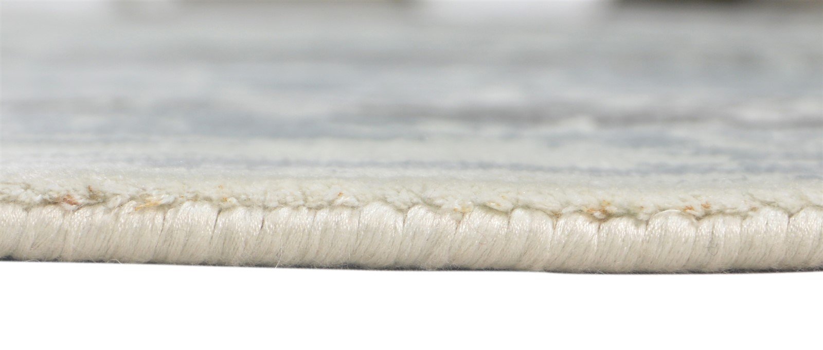 Silver Silk Rug 6' X 8' Distressed Look Handloom Indian Modern Room Size Carpet 7864081547413