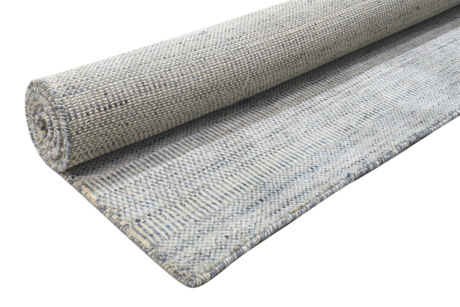 Silver Wool Rug 5' X 7' Modern Handloom Moroccan Grass Trellis Room Size Carpet 7864151769237