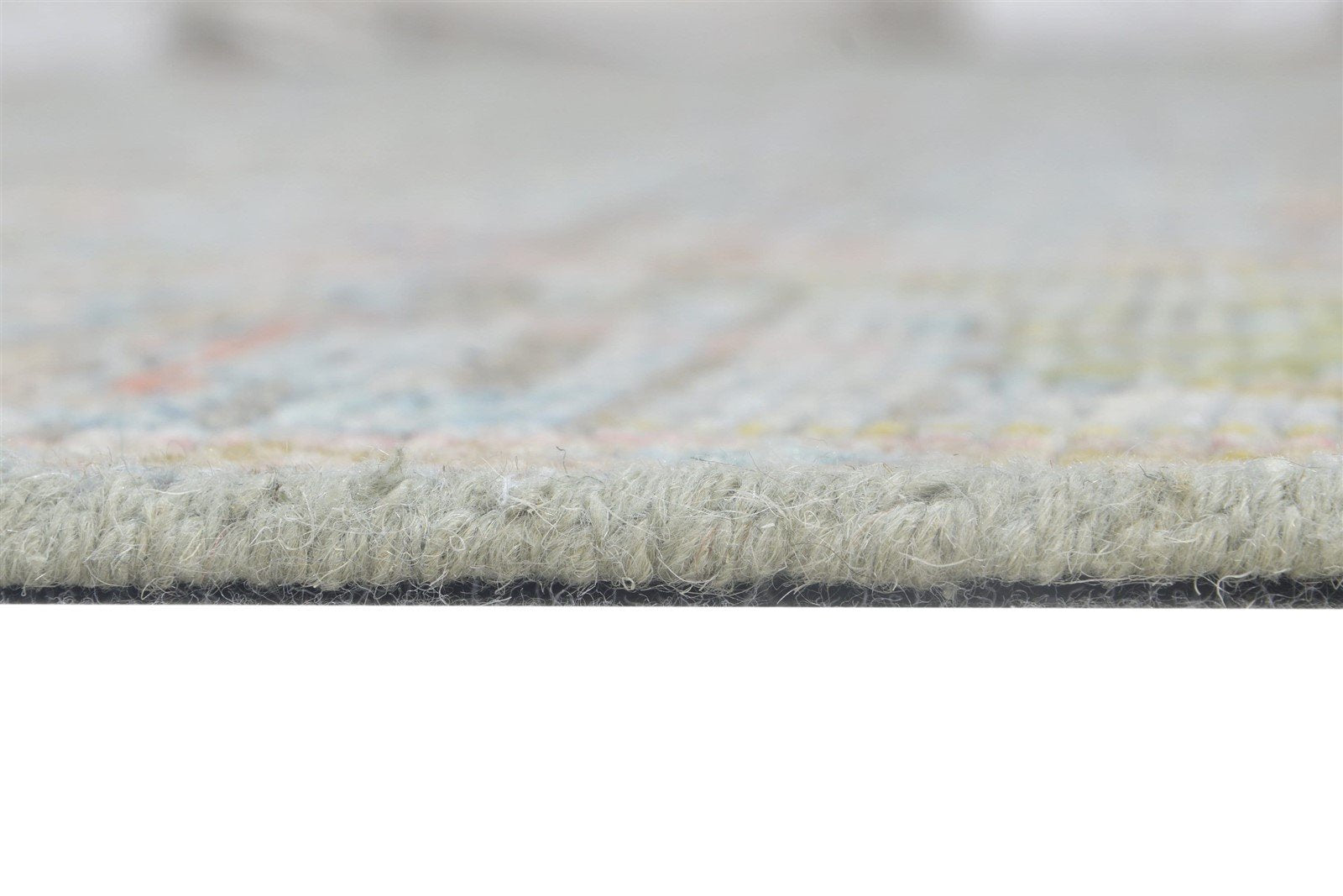 Sofi Wool Gray Hand-Knotted Oushak Persian Rug 8881898324117