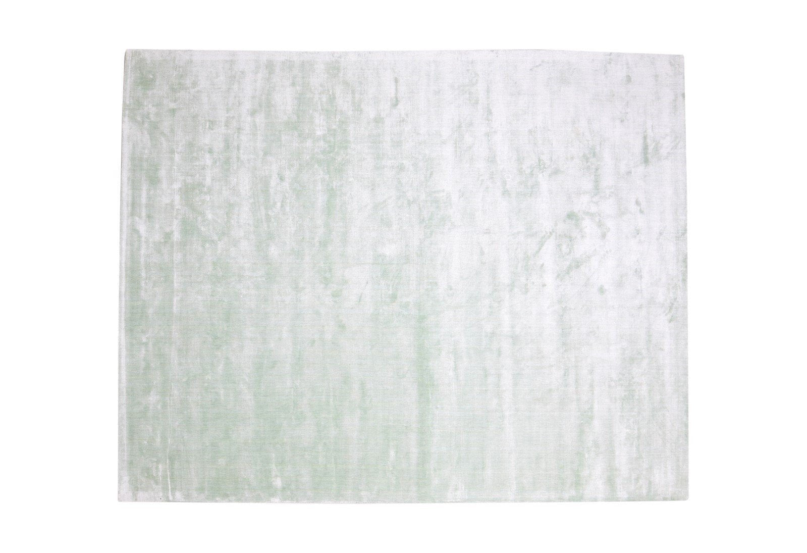 Solid Silk Like Rug Green Aqua Area Rug Handmade 8733155098773