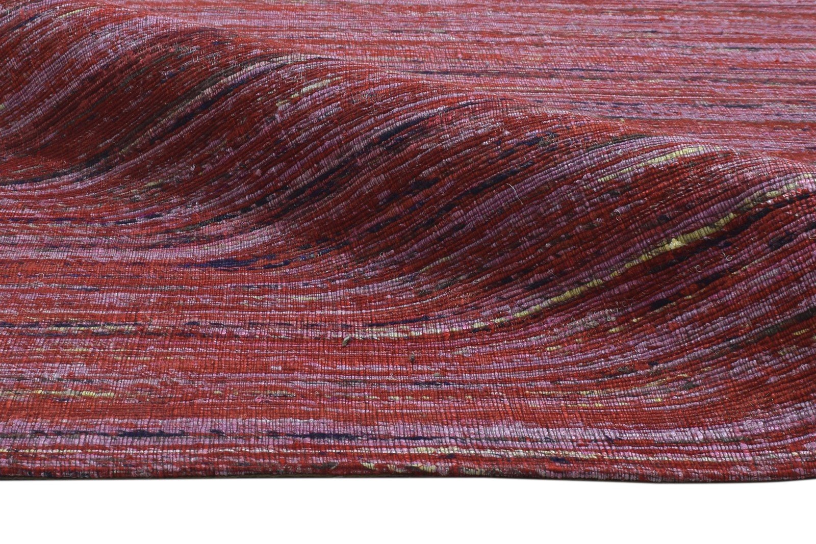 Sue Wool Red Rug 5' X 8' Modern Hand Tufted Bohemian Striped 7864660033685