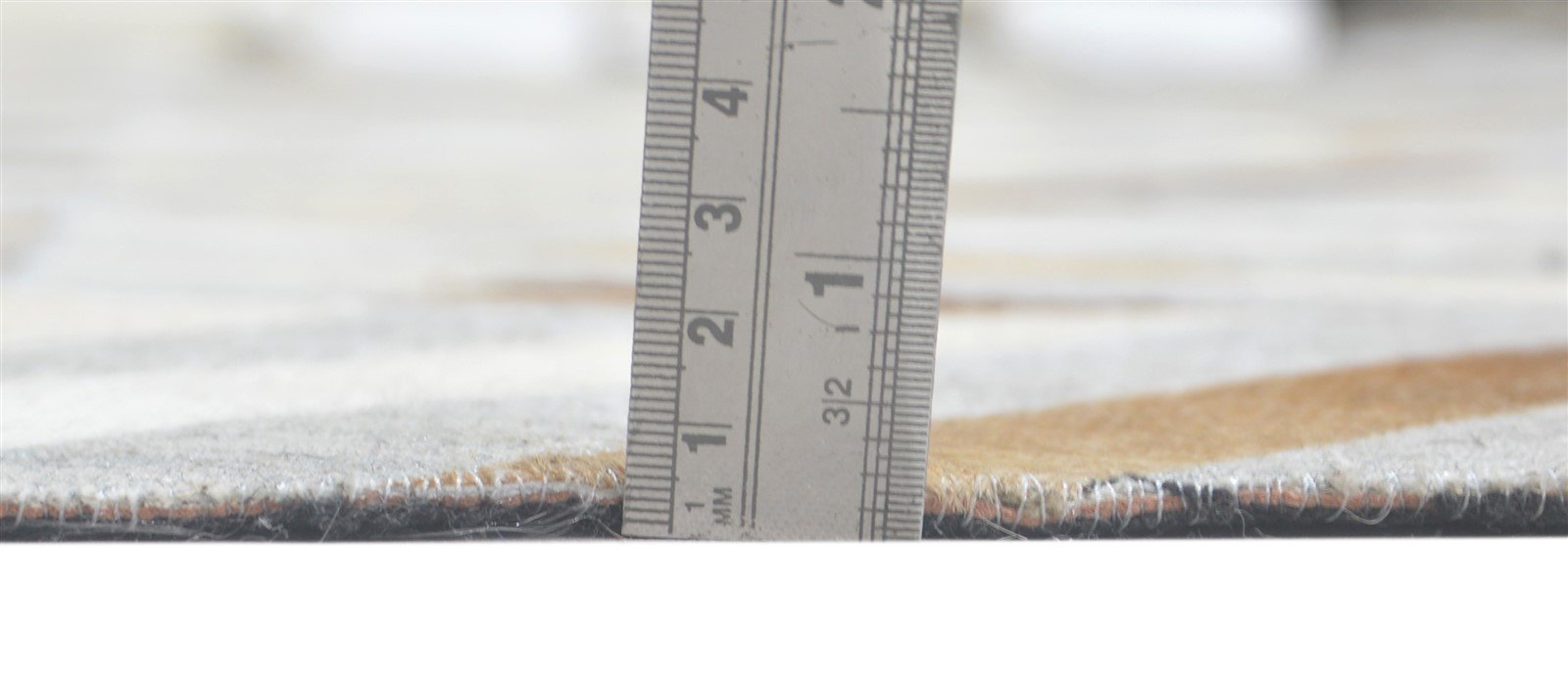 Terra Hand Woven Grey Leather / Cotton Rug 8X10 Modern Scandinavian Diamond   7860681638037