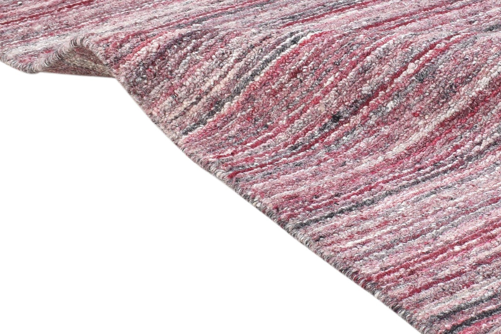 Wine Wool Rug 2' X 3' Modern Handloom Scandinavian Solid Small Carpet 7865133138069