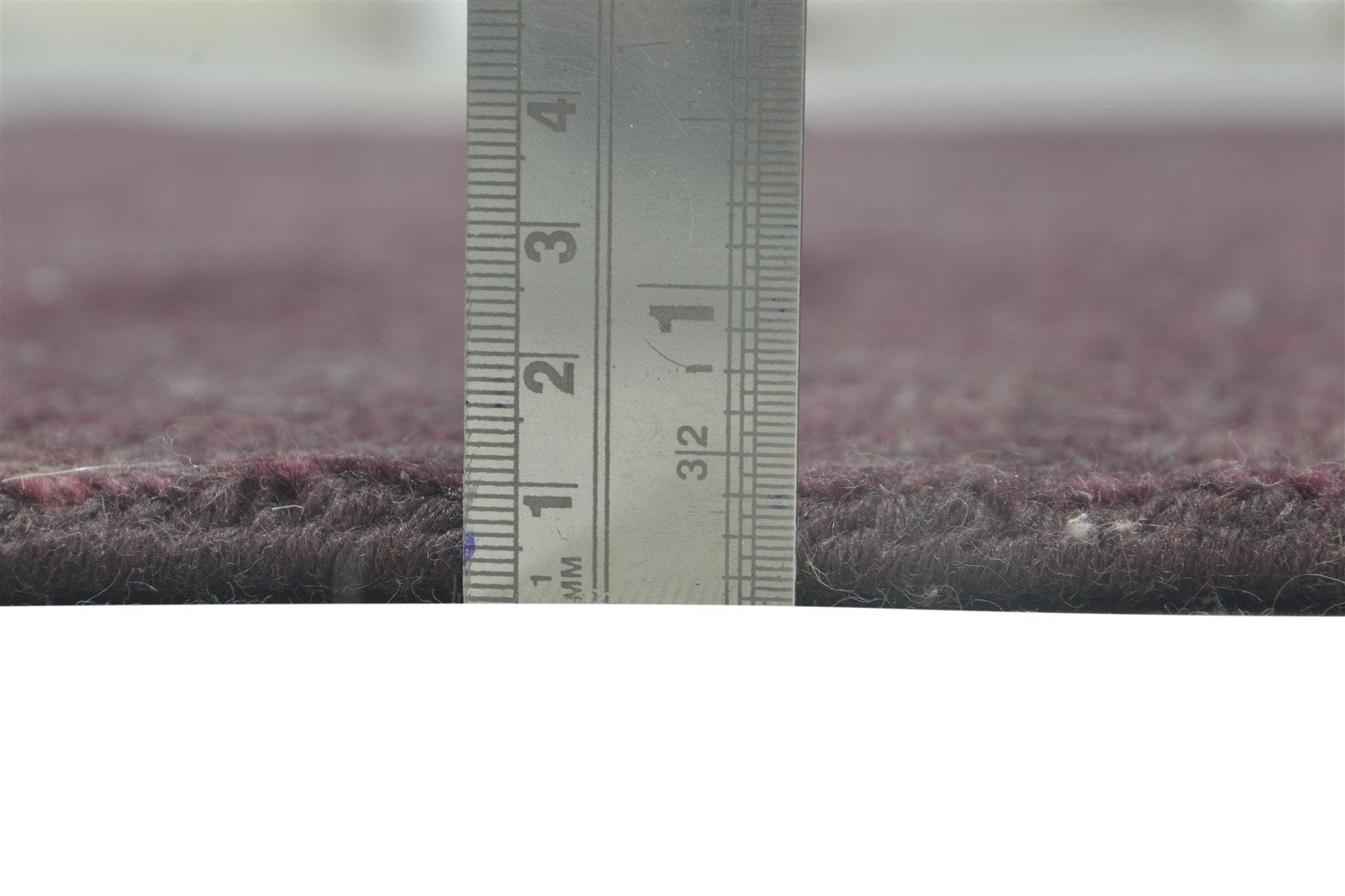 Wine Wool Rug 4' X 6' Modern Hand Knotted Scandinavian Solid Room Size Carpet 7864511725717