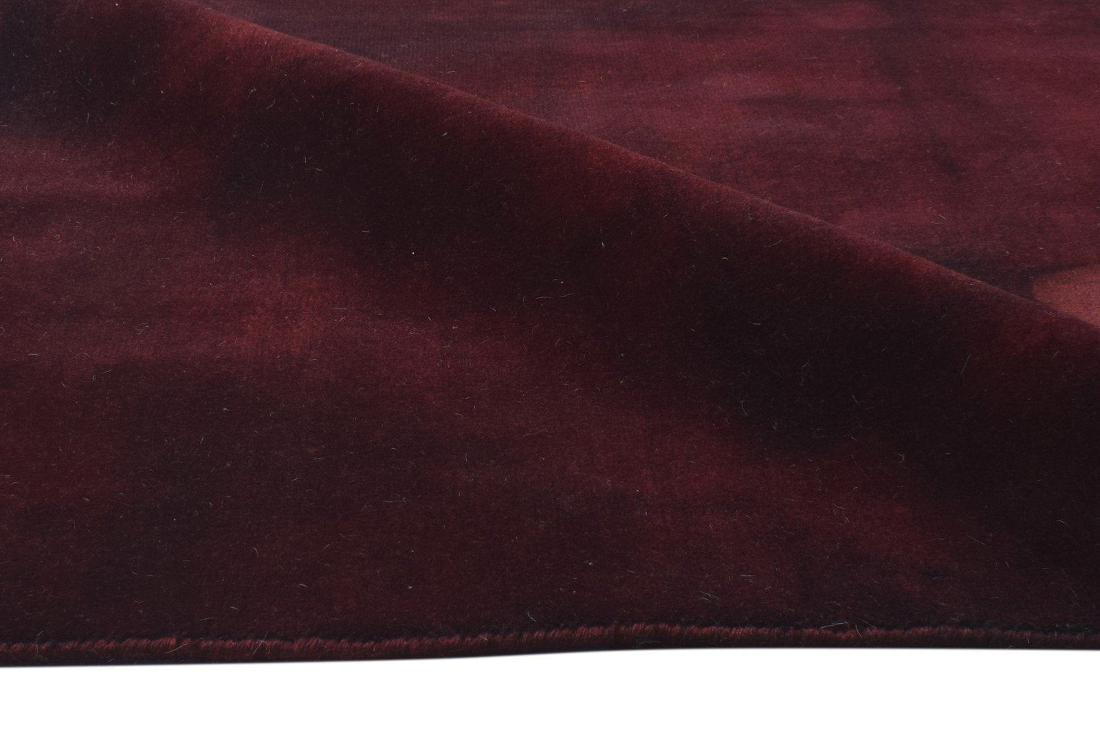 Wine Wool Rug 7' X 9' Modern Handloom Shibori Tie Dye Large Carpet 7865132646549