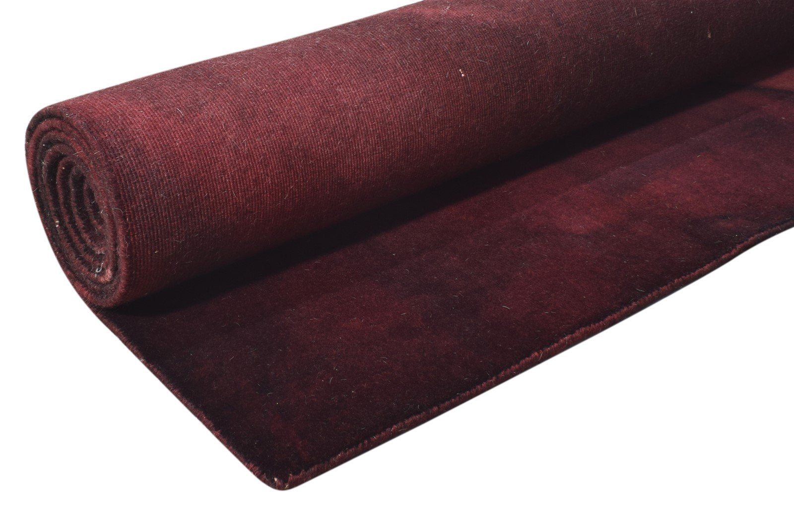 Wine Wool Rug 7' X 9' Modern Handloom Shibori Tie Dye Large Carpet 7865132646549