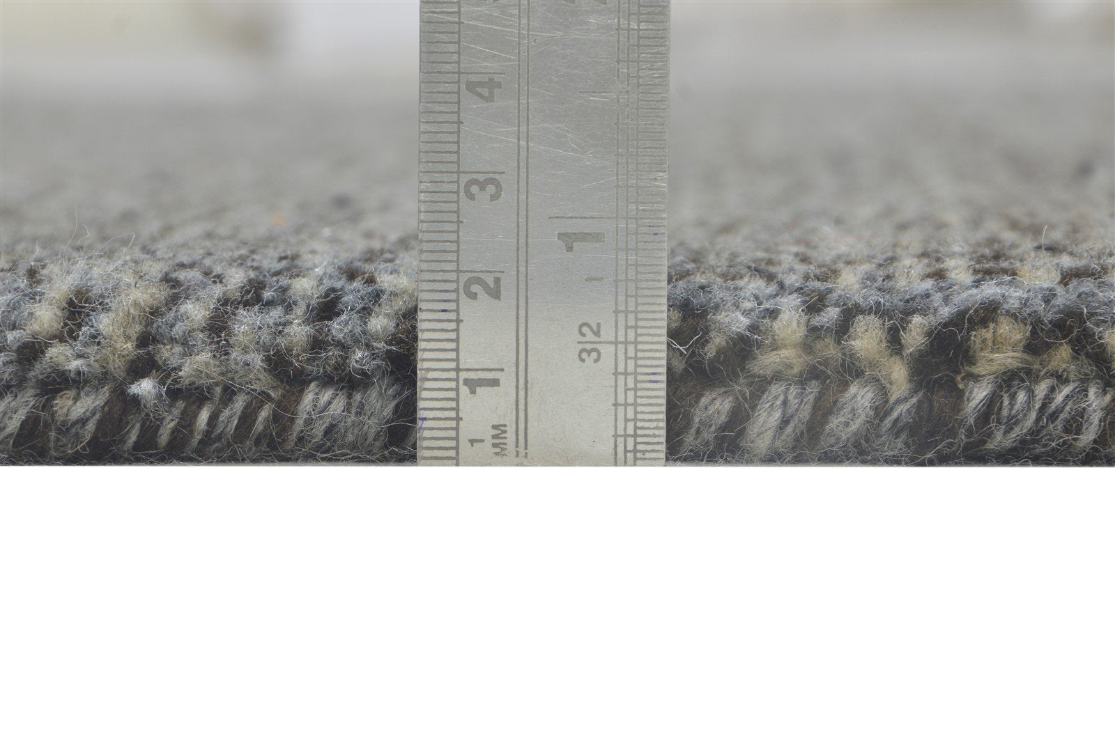 Wool / Art Silk Charcoal Rug 4X6 Modern Hand Woven Scandinavian Grass Trellis Rug 7864228184213