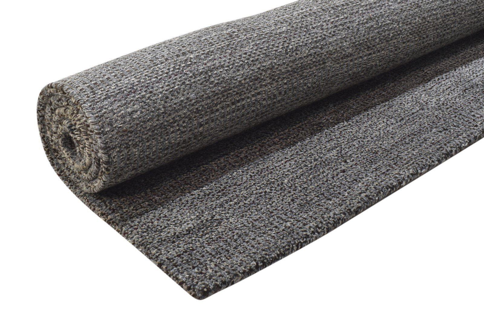 Wool / Art Silk Charcoal Rug 4X6 Modern Hand Woven Scandinavian Grass Trellis Rug 7864228184213