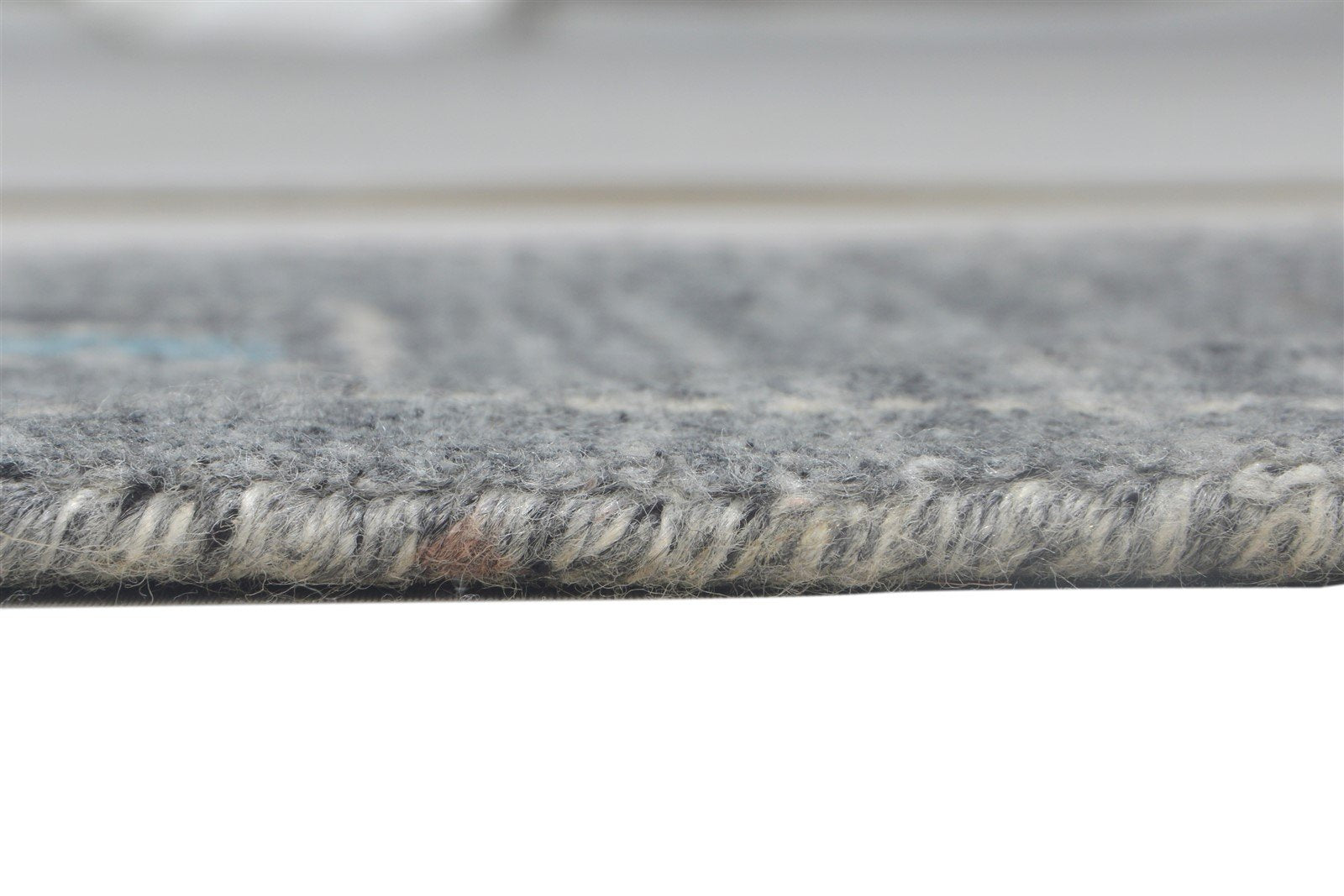Wool Art Silk Grey Rug 1' X 2' Modern Handloom Gabbeh-indian Oriental Small Carpet 7864106614933