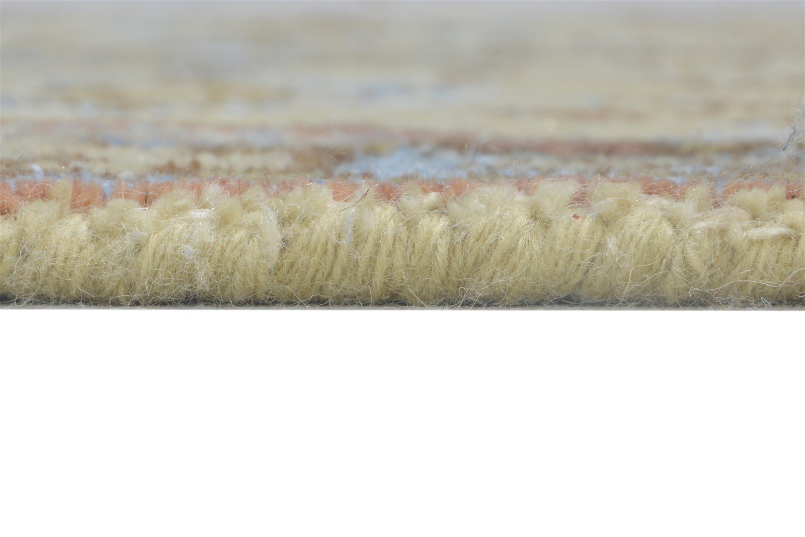 Wool Beige Rug 2'6 X 8' Persian Hand Knotted Oushak Oriental Small Runner 7864830689429