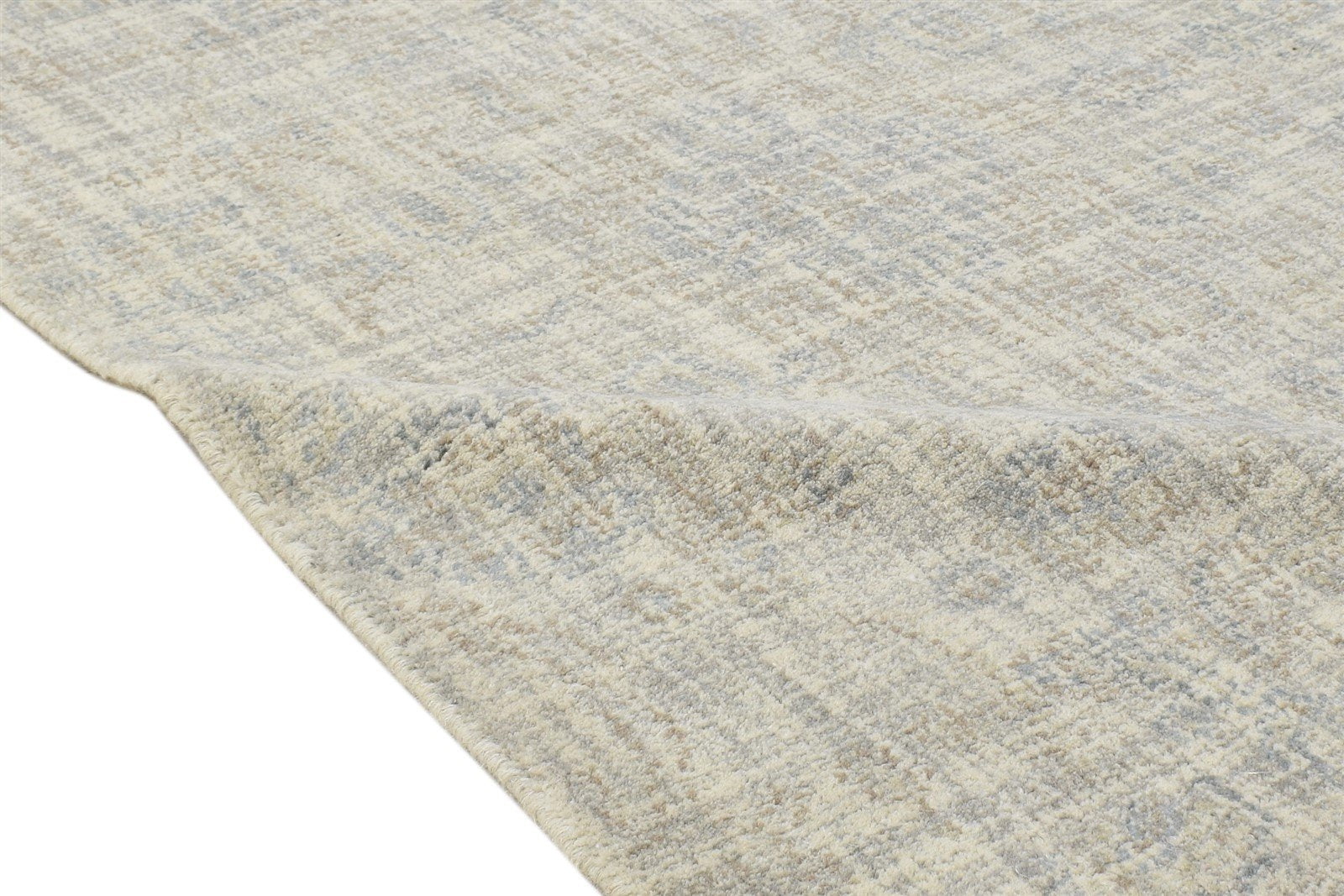 Wool Beige Rug 2' X 2' Modern Hand Tufted Scandinavian Solid Small Carpet 7864817877141