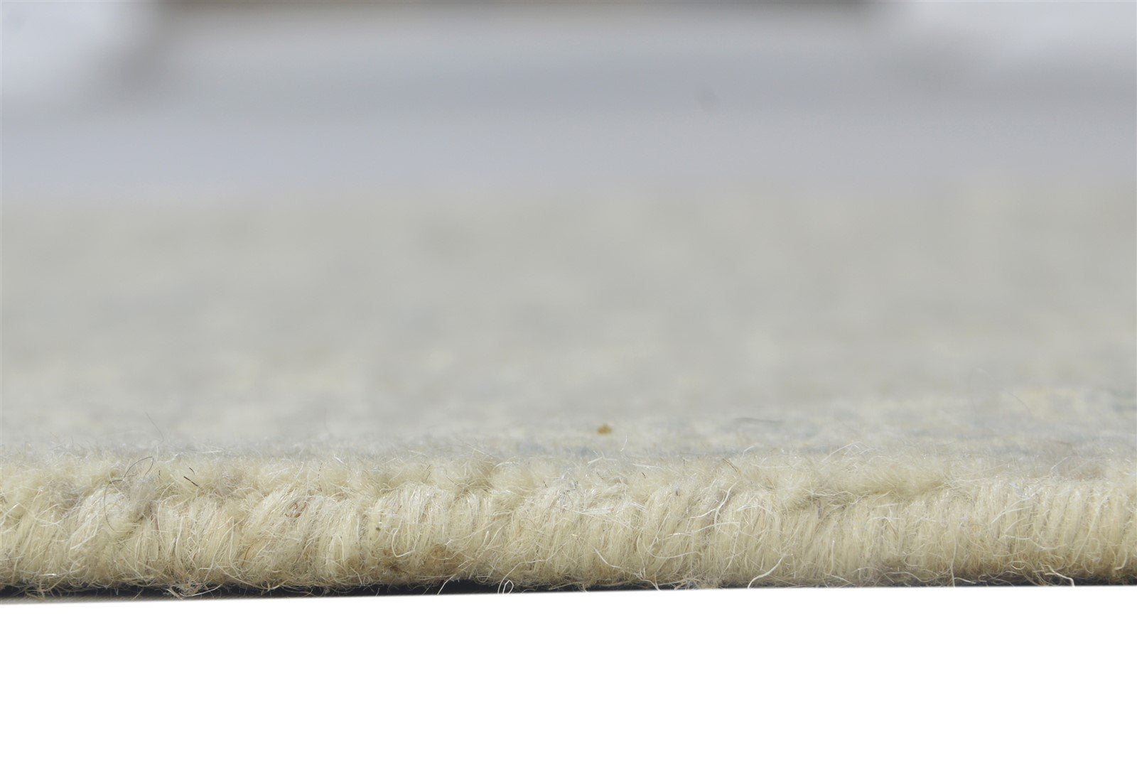 Wool Beige Rug 2' X 2' Modern Hand Tufted Scandinavian Solid Small Carpet 7864817877141