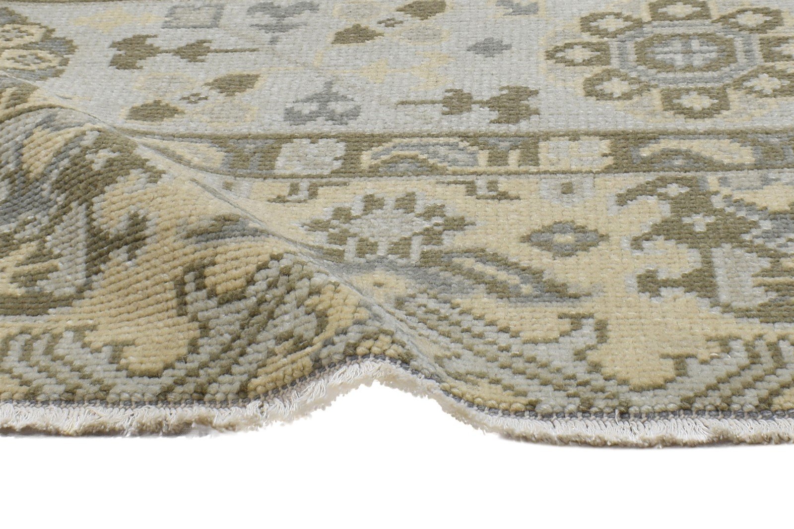 Wool Beige Rug 2' X 2' Persian Hand Knotted Kazak Oriental Small Carpet 7864121262229