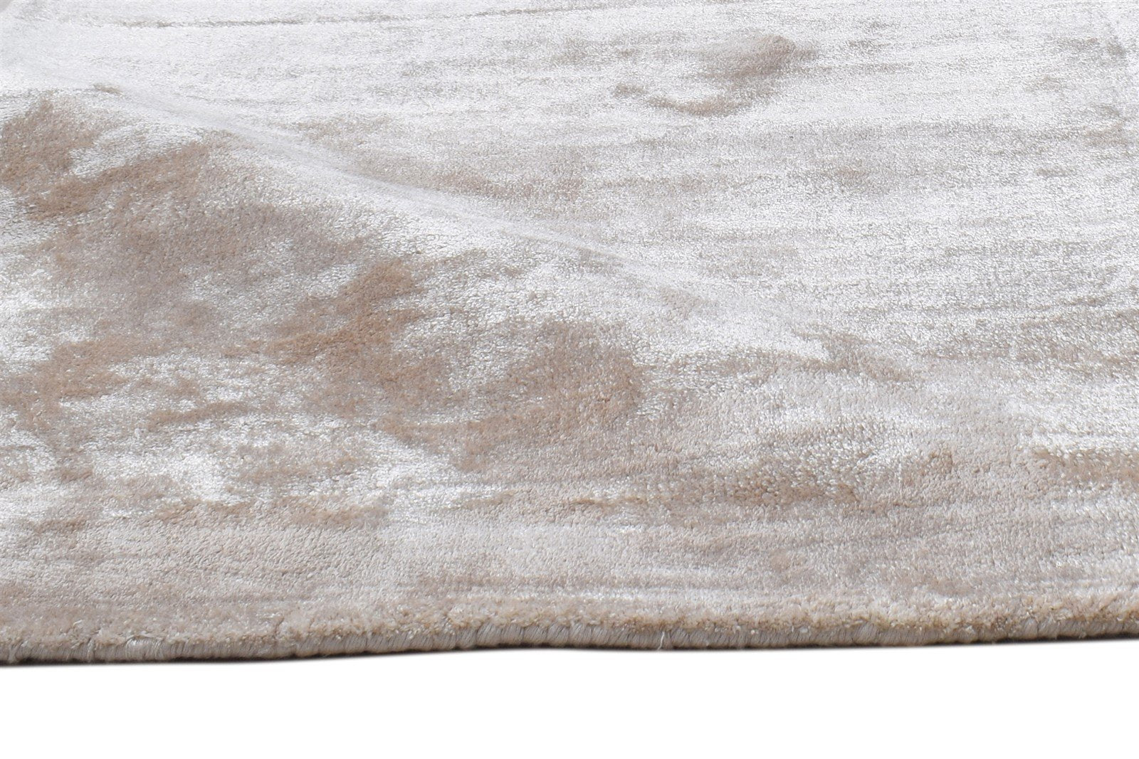 Wool Beige Rug 2' X 3' Modern Hand Tufted Scandinavian Solid Small Carpet 7864138399893