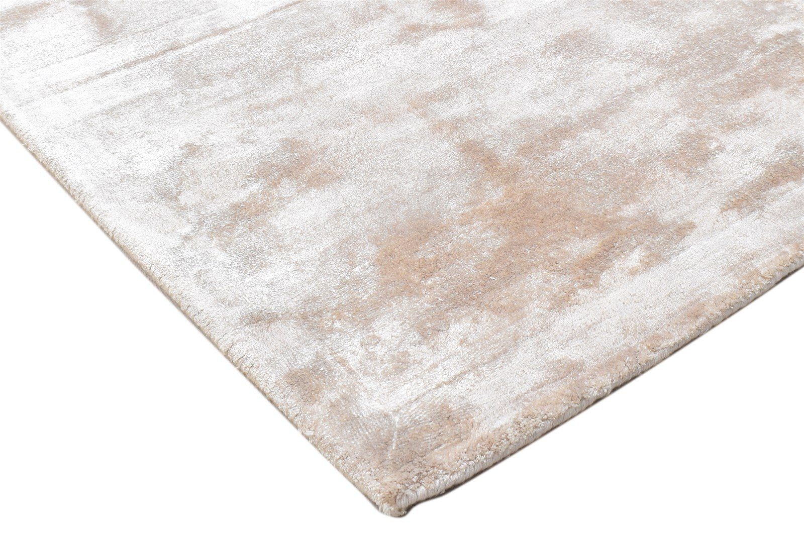 Wool Beige Rug 2' X 3' Modern Hand Tufted Scandinavian Solid Small Carpet 7864138399893