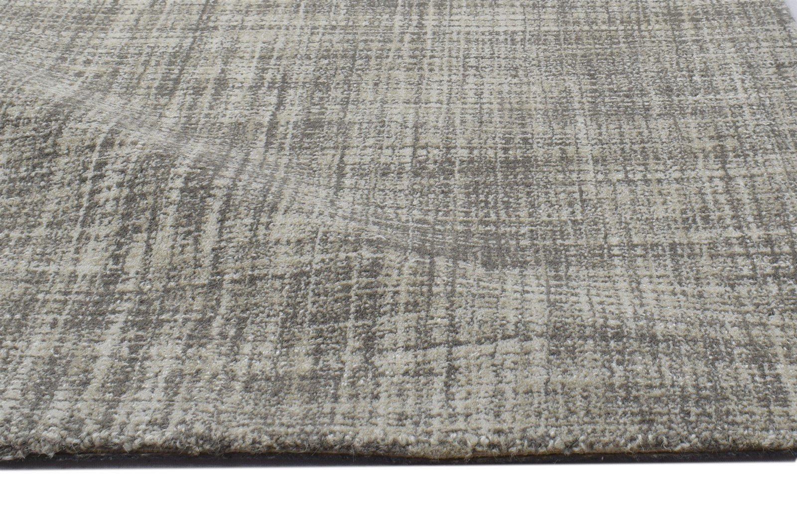 Wool Beige Rug 2' X 3' Modern Hand Tufted Scandinavian Solid Small Carpet 7864140726421